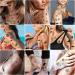 Metuu Temporary Tattoos 60 Sheets Black Tiny Tattoos Stickers for Man or Woman Waterproof Non-toxic Removable Fake Tattoos for Body Hand Shoulder Face Leg Feet Neck and Finger Light Black - Buy Online on GoSupps.com