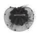 Fascinator Flower Mesh Ribbons Feathers Headpiece | Bridal Hair Clip & Tea Party Hat for Women - Buy Online on GoSupps.com