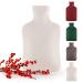 Blum Valley heat bottle Baby with a gentle polar trap - hot water bottle with reference 1.5l - washable hot water bottle fluffy - bed bottle made of natural rubber - 100% run -out heat bottle children/babies - white polar trap white