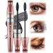 Mascara waterproof black - 4d silk fiber Eyelash mascara mascara extra long thick lash mascara wiped and not clumsy 9 ml