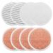 8 Pack Spinwave Mop Pads Replacement Set Compatible with Bissell Spinwave 2039A 2124: 4 Heavy Scrub Pads 2 Soft Pads 2 Scrubby Pads by BeiLan (8Pcs 1 Pack) Round Mop Pads