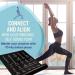 NewMe Fitness Yoga Mat - Large 5mm Thick 68 Non Slip Exercise Mat with 70 Printed Yoga Poses - Black - Buy Online on GoSupps.com
