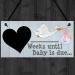 Countdown to Baby's Arrival! | Baby Shower Pregnancy Gift - RED OCEAN Chalkboard Plaque - Buy Online on GoSupps.com