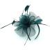 Ladies Feather Aliceband/Headband Fascinator for Weddings Races Royal Ascot Hair Piece (Green)