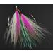 Bucktail Teasers Fishing Hooks | Saltwater Lures for Fluke Rig | 10pcs Pink Mylar Flash Jig Hooks - Buy Online on GoSupps.com