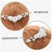 Beaupretty Bride Wedding Hair Comb bangs flower side rhinestone hair bridal side for women crystal rhinestones bridal hair combs for wedding decorate lace aluminum alloy Pearl Hair Comb - Buy Online on GoSupps.com
