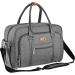 Welavila Baby Changing Bag Nappy Diaper Bags for Mom and Dad with Changing Pad & Insulated Pockets Convertible Travel Tote Messenger Dark Gray Dark Grey