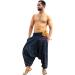 SARJANA HANDICRAFTS Unisex Cotton Harem Pants with Pockets - Hippie Blue Yoga Trousers - Buy Online on GoSupps.com