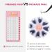 VNE Eyelashes 500 Fans Tray - Volume Lash Extensions Mixed Length Premade Fans Mega Lash Extension 3D C Curl 15mm - International Shipping - Buy Online on GoSupps.com