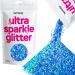 Hemway |Ultra-shine glitter chunky glitter 1/40 "0.025" 0.6mm 625 micron 100 g Ocean Blue Holographic Ocean Blue Holographic Chunky-100g