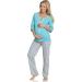 Be Mammy Women's Nursing Pyjama Set - Turquoise - Size L | 1N2TT2 - Buy Online on GoSupps.com