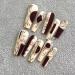 Temperament-enhancing manicure hand-painted new frosted armor in winter Chinese style retro nail patch T-shaped white modified hand shape.(M) - Buy Online on GoSupps.com