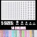 2758 Pcs Rhinestone Sticker Set with 14 Colors Self Adhesive Face Gems for Makeup, Hair, Nails & Crafts - Buy Online on GoSupps.com