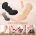Macood Heel Cushions Pads - 4 Pairs Self-Adhesive Inserts for Men & Women | Prevent Heel Slipping, Blisters & Rubbing | Foot Care Protectors (Black/Beige) - Buy Online on GoSupps.com