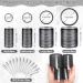 Thrilez 37 PCS Hair Roller Set with Clips for Long, Medium, Short Hair - 4 Sizes for Salon-Quality DIY Hairstyling - Buy Online on GoSupps.com