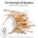 Sea Turtle Bamboo Cotton Swabs - 200 Count Eco-Friendly Vegan & Biodegradable | Organic Double Tip Wooden Ear Sticks - Buy Online on GoSupps.com