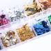 Holographic Nail Glitter Foils - 12 Colors Ultra-Thin Aluminum Foil Nail Art Flakes for DIY 3D Manicure Designs - Buy Online on GoSupps.com