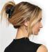 2PCS Large Matte Black Hair Claw Clips - Strong Hold Hair Barrettes for Women - Buy Online on GoSupps.com