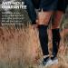 DANISH ENDURANCE Graduated Calf Compression Sleeves - Solid Black XXL | 21-26 mmHG for Men & Women - Buy Online on GoSupps.com