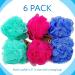 6-Pack Eco-Friendly Loofah Bath Sponge Set for Men and Women - Bulk Body Puffs by IMPRESA - Buy Online on GoSupps.com