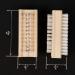 Konex Non-Slip Wooden 2-Sided Hand and Nail Brush - Stiff Bristle Fingernail Brushes - Heavy Duty for Cleaning Under Nails - 2 Pack - Buy Online on GoSupps.com