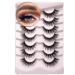 Onlyall Lashes Mink False Eyelashes Natural Wispy Lashes Soft Faux Mink Lashes Fluffy False Lashes 16MM A04 A04 (9MM-16MM)