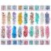 18 Boxing Holographic Cosmetic Festival Chunky Glitters sequins acrylic nail seeds iridescent flakes for body face hair make-up nail art mixed color glitter