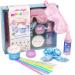 Just My Style Dream World Bedtime Ritual Set by Horizon Group USA, Soothing Sleep Set, Silk Eye Mask, Silk Scrunchie, Pillow Mist, Body Cream, Lavender Salve & Origami Stars