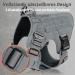 Rabbitgoo No Pull Dog Harness for Medium & Large Dogs Tactical Adjustable Vest with Metal Buckles & Padded Support - Breathable Military-Grade Design (Gray) - Buy Online on GoSupps.com