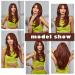 HAIRCUBE Long Red Synthetic Wig for Women - Layered Middle Part Hair - Buy Online on GoSupps.com
