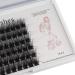 Bodermincer 72pcs 3D Effect Glue Bonded Mink Super Cluster Eyelashes D Curl - 18mm | Home Eyelash Extension Makeup - Buy Online on GoSupps.com