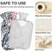 NAANLE 2L Heat Bottle with Palm Leaf Zebra Flamingo Cover Hot Water Bottle for Menstrual Cramps Pain Relief & Heat Therapy - Buy Online on GoSupps.com