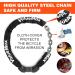Valuemax Bicycle Lock - 100cm Chain Lock with 5-Digit Resettable Number Code | 8mm Thick Hardened Steel | Secure for Bicycles E-Bikes Motorcycles & Glass Doors - Black - Buy Online on GoSupps.com