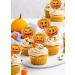Glitter Pumpkin Cupcake Topper Halloween Dessert Cupcake Toppers Halloween Party Decorations Horror Pumpkin Cupcale Decoration Set of 18. - Buy Online on GoSupps.com