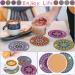 Billbotk Diamond Painting Coasters Kit - 8 Piece Mandala Set with Holder | DIY Art for Beginners & Kids - Mandala Style - Buy Online on GoSupps.com