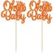 Gyufise 24Pcs Pumpkin Oh Baby Cupcake Toppers Glitter Fall Theme Cupcake Picks Baby Shower Cake Decorations for Pumpkin Theme Gender Reveal Kids Birthday Party Supplies Orange Orange 12 - Buy Online on GoSupps.com