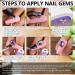 Buy 15ml & 8ml NO Wipe Nail Rhinestone Glue Gel - Super Strong Adhesive for Nail Art | UV/LED - Professional & Home Use - Buy Online on GoSupps.com