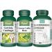 VORST Garcinia Cambogia 60 Capsules and Green Coffee Bean 90 Capsules and Glucomannan 180 Vegan Capsules | Weight Managenent Supplements | (Combo Bundles 3 Bottles)