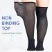 4 Pack Diabetic Bamboo Over the Knee Socks, Non-Binding Top, Seamless Toe, Cushioned Sole, Black 9-11 - Buy Online on GoSupps.com