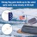 Affordura Boat American Flag & Pole Set | 16x24 Flag w/ Mount for Round & Square Rails | Includes 2 Clips | Blue - Buy Online on GoSupps.com