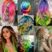 24PCS Colored Hair Extensions Clip In 22Inch Rainbow Hair Extensions - Hair Accessories for Kids, Women - Party Hair Decor - Buy Online on GoSupps.com