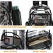 KUI WAN Clear Stadium Approved Backpack | Large Heavy Duty PVC Transparent Bag for School & Events - Black - Buy Online on GoSupps.com