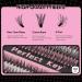Natural Look Eyelash Extensions - 200 D Curl Wispy Lash Clusters (10-18mm) for Stunning Beauty - Buy Online on GoSupps.com