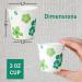 300 Pack 3oz Disposable Green Floral Paper Cups - Perfect for Mouthwash, Parties, Picnics, BBQs, Travel & Events - Buy Online on GoSupps.com