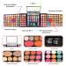 Jascherry 148 Colors Shimmer Eye Shadow Palette with Concealer & Blush Rouge - Sleek Makeup Etui Box for Rich Color Cosmetics Worldwide Shipping - Buy Online on GoSupps.com