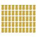 Hyamass 50pcs Aluminum Hollow Out Dreadlocks Beads Metal Hair Ring Decoration Braiding Hair Jewelry (Gold)