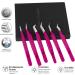 Silakor Eyelash Extension Tweezers Set - 6 Piece Stainless Steel Tweezers for Volume & Classic Lash Extensions - Pink - Buy Online on GoSupps.com