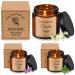 BBto 3 piece thanks gift for women soy wax fragrance candles in the glass lavender fragrance candles with say