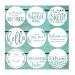 Welcome Stencils for Painting On Wood 12" Round Large Reusable Welcome Letters Stencils for Wood Sign Art Templates Plastic Farmhouse Paint Stencils for Mat Wall Canvas Door (Round Welcome Stencils)
