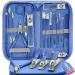Manicure Set Nail Clipper Set 16 In 1Pedicure Manicure Kit Professional Pedicure Set Women Men Personal Nail Care Kit with Travel Case Blue
